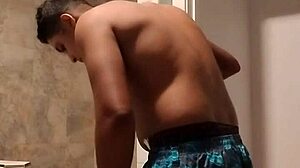 First Part Of The Shower Experience In Sexy Setting