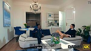 damn, wednesday’s cheating on her bf with a huge black cock from daddy4k, what a slutty move!