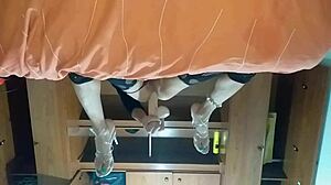 Wow! Latina Trans Thrusts Deep Into Ass With New Toy!