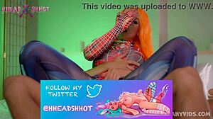 AliceBong practices for professional performances in intense double penetration scenes