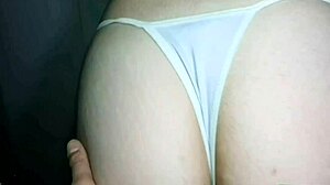 is this latina girlfriend's first cum orgasm on camera?