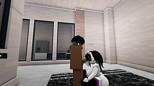 Roblox-inspired adult video featuring blowjob and big ass scenes