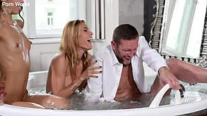 Wow, Lia Lin flips a lesbo affair into a steamy threesome in bed-hopping Chapter 2 GP3141! 😜