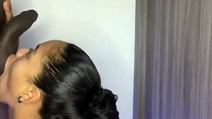 insane housewife gives mind-blowing blowjob in the kitchen