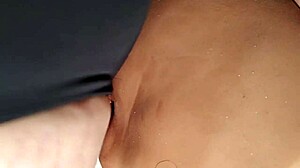 Hairless anal fuck doll gets double penetrated with toys and handjob