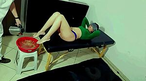Delicious massage from a cunning masseuse, turning intimate