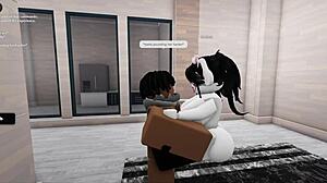 Roblox-inspired adult video featuring blowjob and big ass scenes