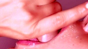 Japanese homestay features close-up blowjob on big cock