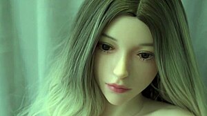 A blonde sex doll with a hot body and sexy pussy gets fucked hard.