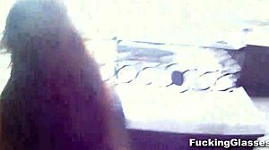 Fucking glasses, not shy to fuck on stairway, says Rina teen 18+