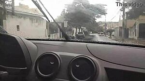 Uber Driver Gets Paid With Neighbor's Wife Blowjob