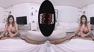 Wanking Brunette Reaches Shaved Pussy Orgasm