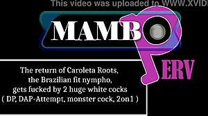 Caroleta Roots Returns, Fucked By Two Huge White Cocks