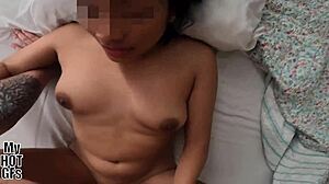 Watch this curvy latina teen brunette get fucked in pov and cum in her pussy!