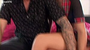 Schoolmaster introduces teen babe with natural tits in casting interview