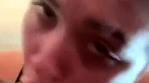 Watch this sloppy blowjob on a monster cock, amateurs style.