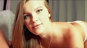 she sucks his big cock dry, swallowing every drop