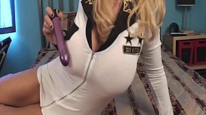 Hot MILF Charlee Chase teases in sailor slut uniform
