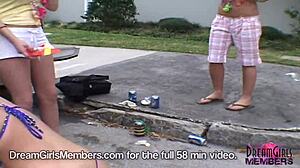 twerking and flashing tits at the street party?