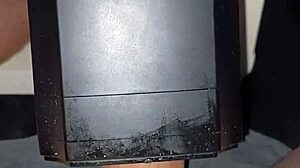 lovense solace toy cumshot by stranger