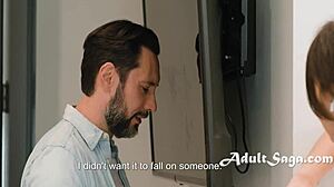 Slumber Party Cutie Catches Stepdad Fapping