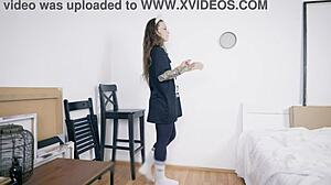 Maris Very 1St Casting With Big Black Cock Blowjob And Monster Cock