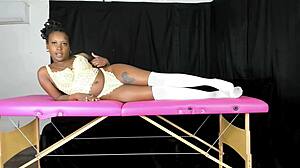 Modeling Lace Vintage Lingerie with Ebony Curves