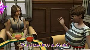 Sims 4 Cuckolding Story Episode 3 - Boyfriend Fucking Wife!