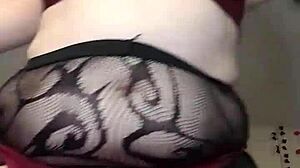 Curvy babe with huge tits rips clothes in striptease, squirting with vibrator.