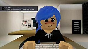 Oh, roblox girl gets fucked by intruder!