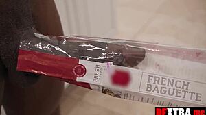 नॉटी एशियाई बेब निकोल दोशी डेवर्स बिग ब्लैक कॉक वाइल्ड ऐनल में