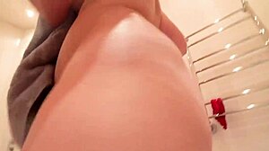 I watch the student with big ass fuck through green panties passionately