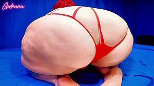 Fat BBW Mommy Shakes and Spreads Booty for Pussy Fart Fetish