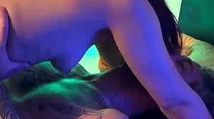 I watch my mature lover fuck my petite young girlfriend passionately