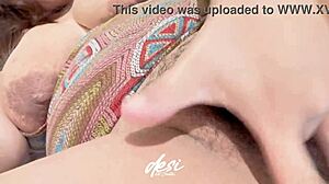 Desi Bhabhi Fingers Hairy Pussy