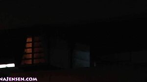 jelena jensen fingers her pussy in tight dress