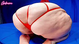 Fat BBW Mommy Shakes and Spreads Booty for Pussy Fart Fetish