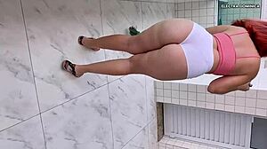 i hired a latina maid to provoke my cock with her ass