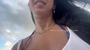 renatinha mello pees publicly, skinny latina milf