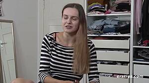 Greek amateur babes engage in hardcore lesbian fisting in homemade group session