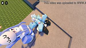 Whoreblox game unfolds with a wild gangbang in moment 11