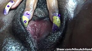 Nilou Achtland Masturbates in Car with Long Nails