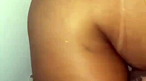 Naughty wife fucks in glory hole while husband films.