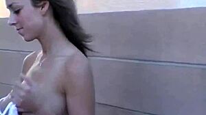 mandy does a striptease for the camera