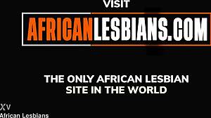 Amateur African Lesbians Tease and Toy Each Other's Pussies.