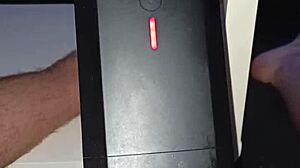 lovense solace toy cumshot by stranger