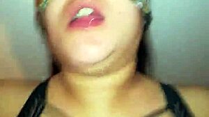 Tied Up Girlfriend Watches Xvideos While Masturbating with Monster Cock