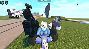 Whoreblox game unfolds with a wild gangbang in moment 11