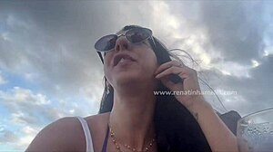 renatinha mello pees publicly, skinny latina milf