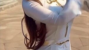 female warrior's costume gets destroyed in bikini 😱